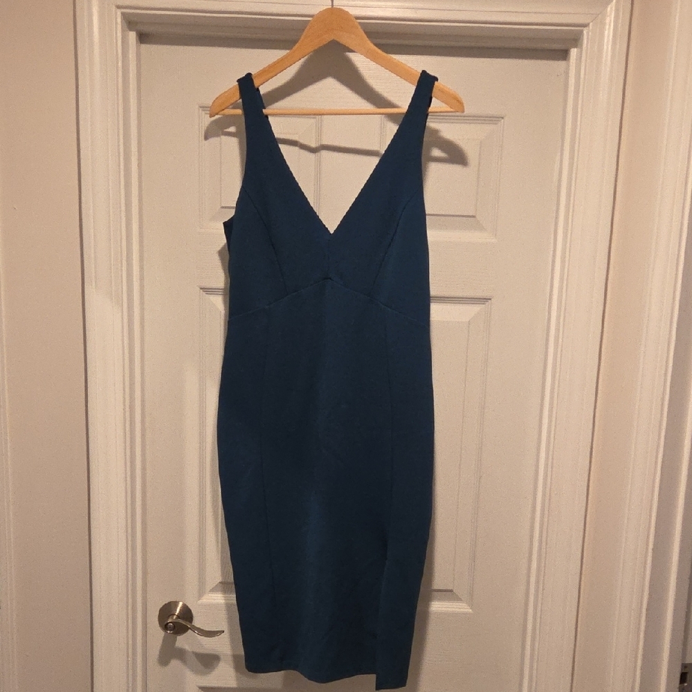 LULUS Elegant Dark Teal Sleeveless Dress